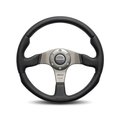 Momo Automotive Accessories Momo Automotive Accessories RCE35BK1B Race 350 Steering Wheel Leather & Airleather MOMRCE35BK1B